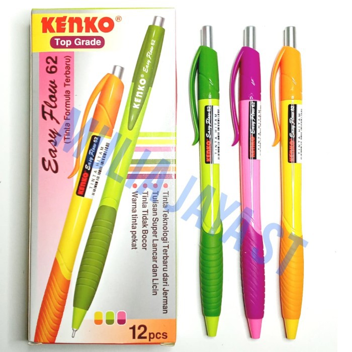 

Pulpen ballpoint kenko easyflow 62 pen