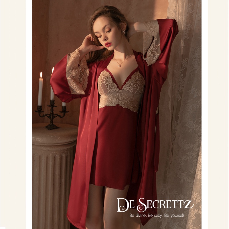 DeSecrettz FAITH Baju Tidur Wanita Dewasa Includes Lingerie Sexy Dress &amp; G String, Baju Tidur Sexy, Baju Haram Sexy, Baju Dinas Depan Suami, Baju Tidur Wanita Sexy, Lingerie Satin, Pakaian Dalam Wanita Sexy, Lingeri Seksi, Lingerie Murah, Sexy Lingerie