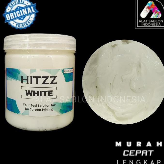 

Unik Tinta Sablon Plastisol White Putih Hitzz 1Kg Berkualitas