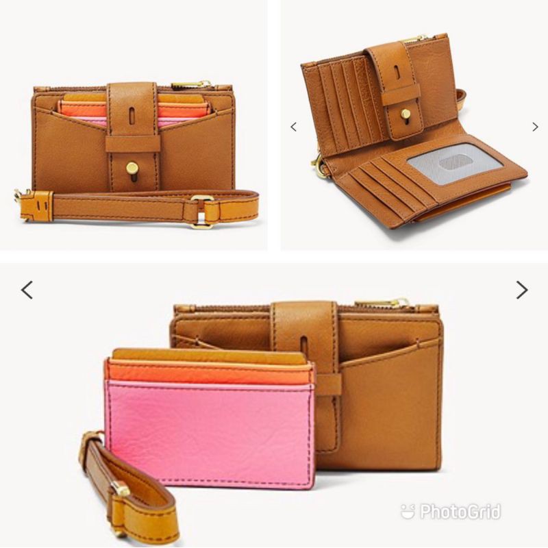 Fossil Willa Small Tab Tan Wallet