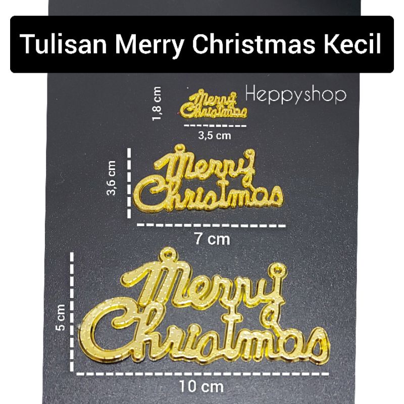 Jual Tulisan Merry Christmas Kecil Hiasan Hampers Pita Natal Shopee Indonesia 9748