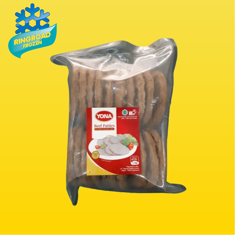 

YONA Beef Patties 1 Kg - Burger Daging Sapi