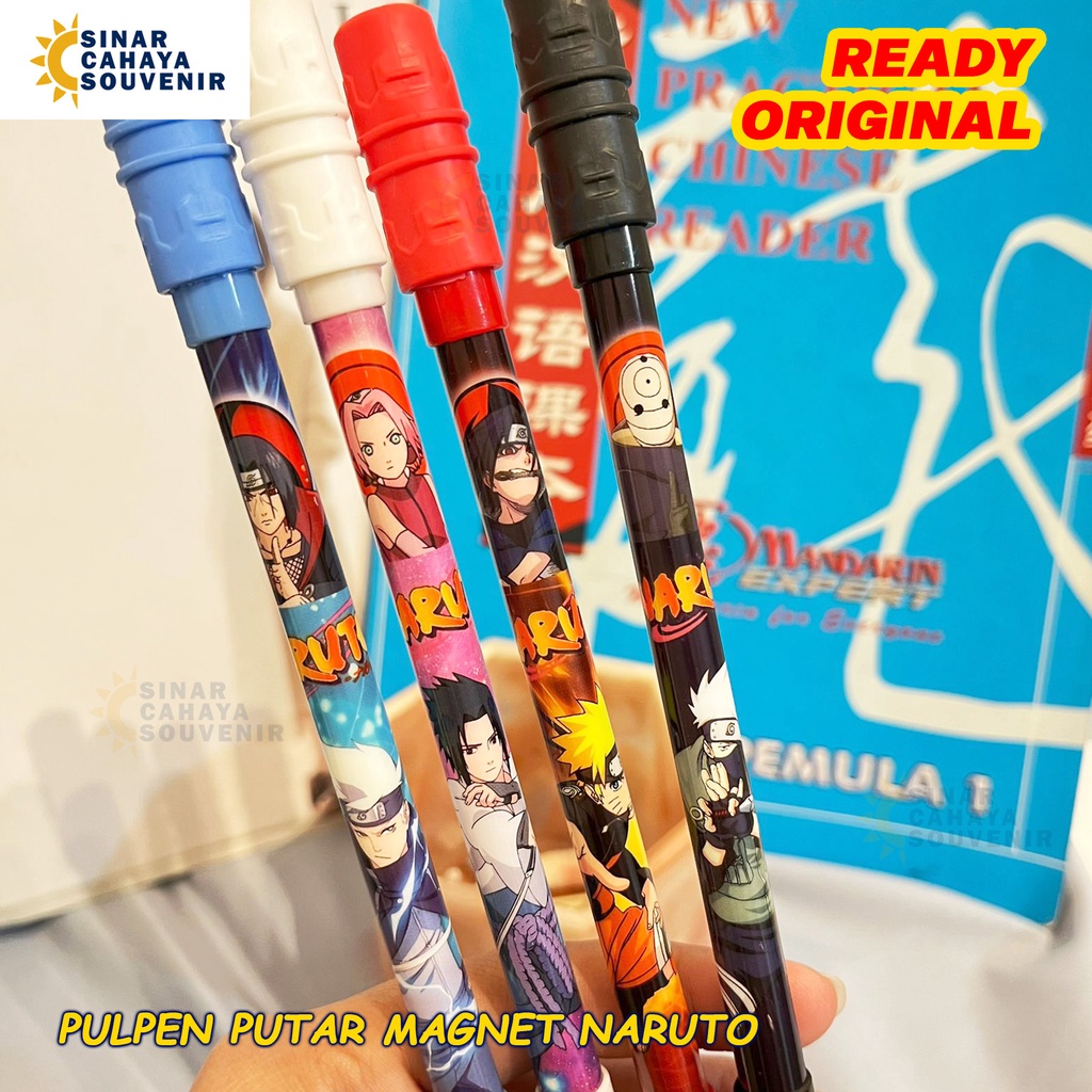 

Pulpen Putar Magnet Naruto | Pena Hitam ATK Stationery Sovenir Pesta Murah Lucu Unik Imut