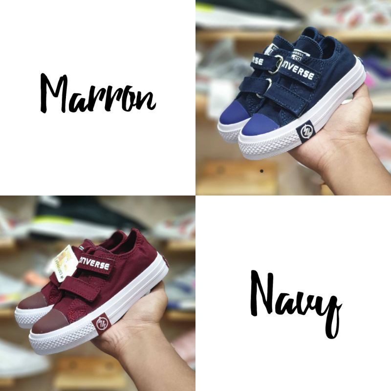 Sepatu anak converse CT low velcro sneaker anak laki perempuan murah