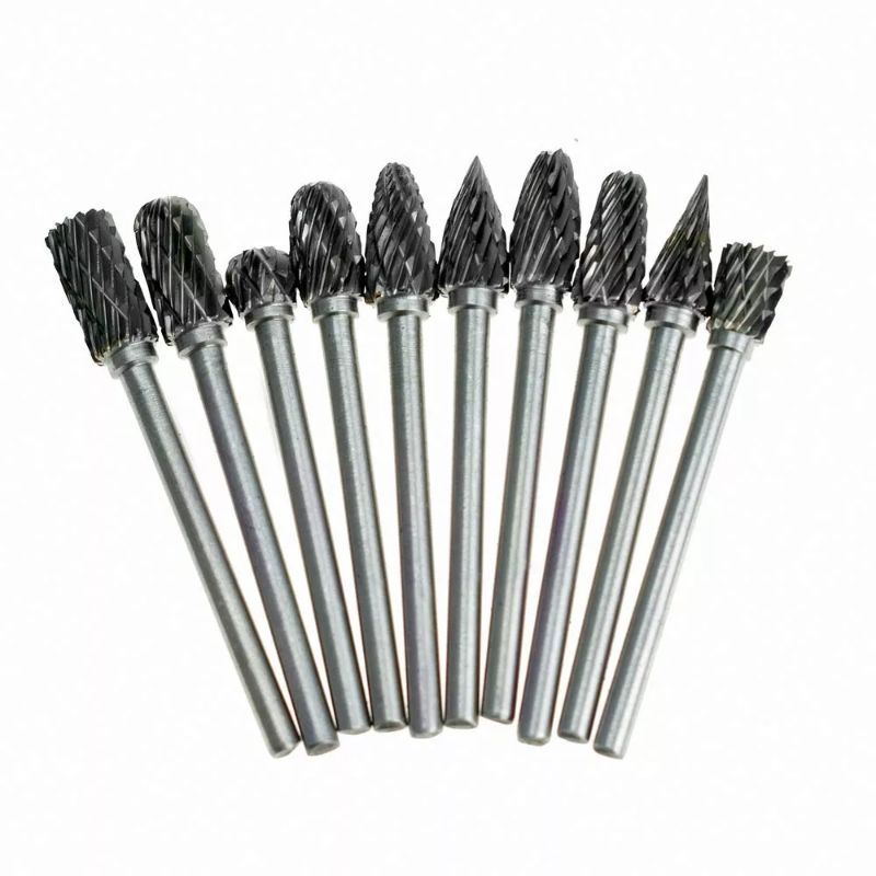 Mata Bor Tuner Cuner Borcun Reamer Porting Tungsten Carbide Satuan HSS 3x6x50mm Cuner Steel Tungsten Bor Mini Dremel