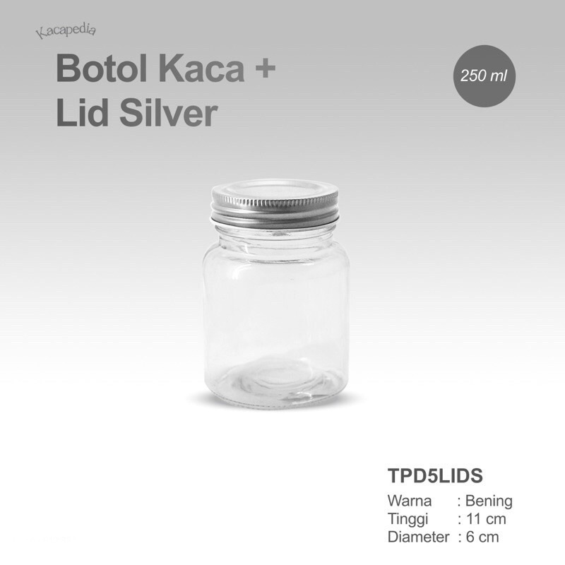 Botol Kaca 250 ML - Botol Kopi Teh - Botol Minum