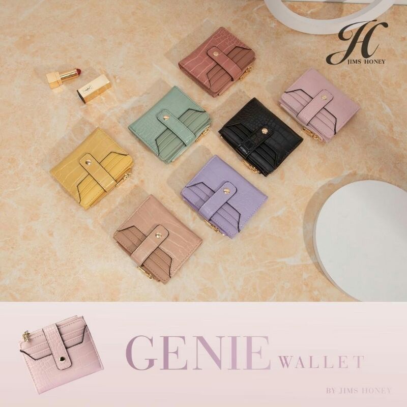 JIMS HONEY GENIE WALLET Dompet Wanita Kartu Import Modern Elegan Simple-4