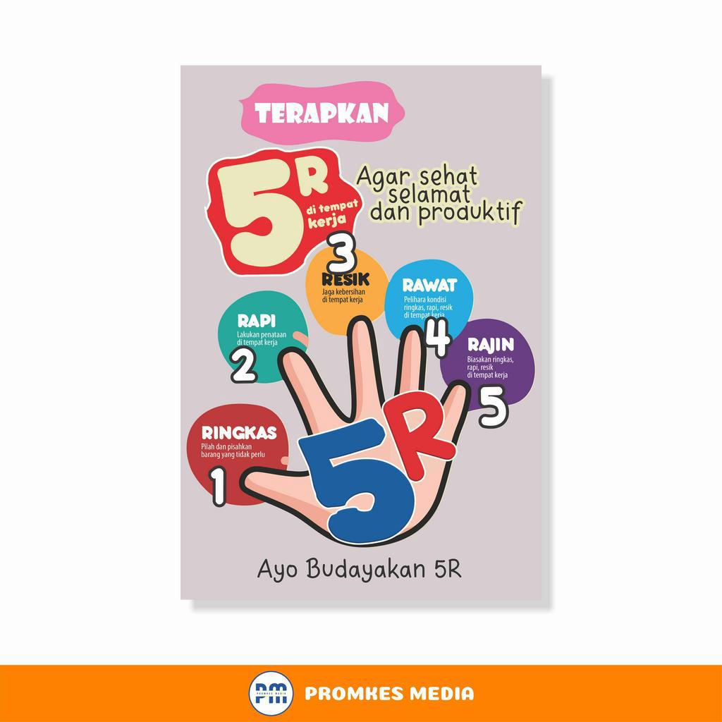 

Poster, Poster Kesehatan, Kantor, 5R, Terapkan 5R, Budayakan 5R