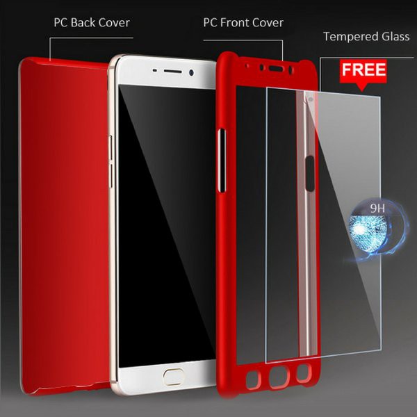 Hard case 360 OPPO a71 Full Body protect Gratis Tempered Glass