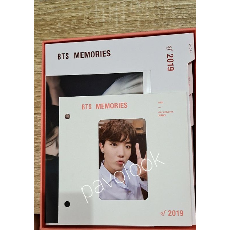 Photocard pc BTS Memories 2019 Blu-Ray Jhope