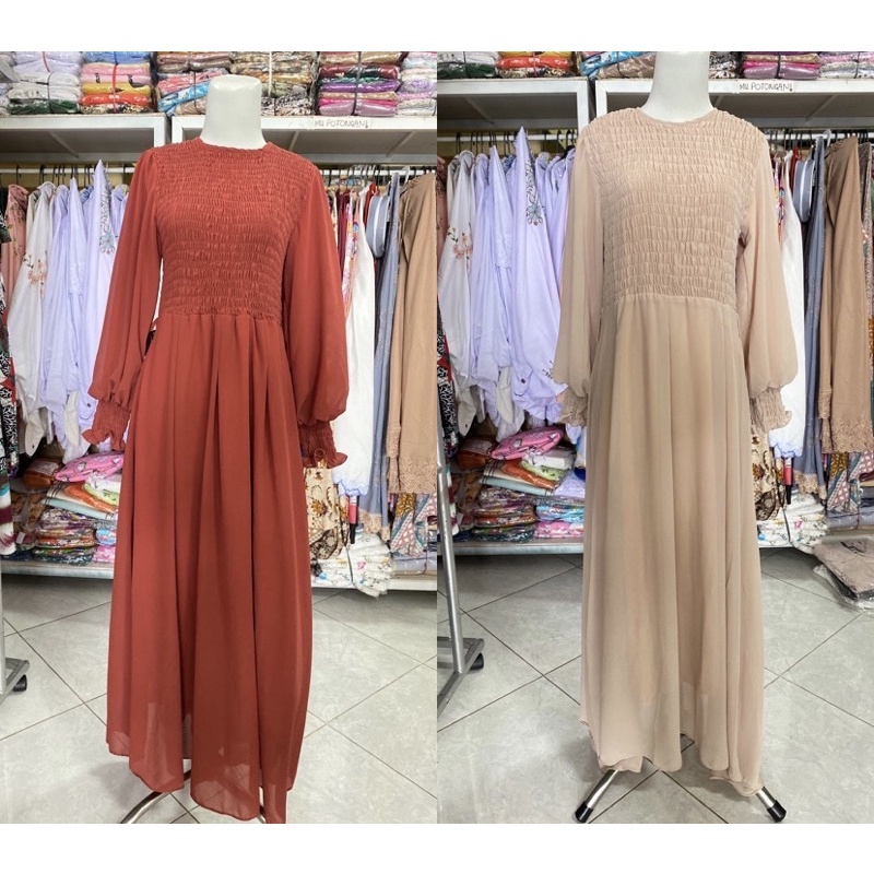 Gamis Terbaru | Long Dress Terbaru | Long Dress Kerut | Gamis Kerut