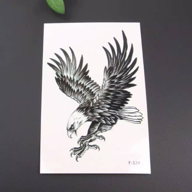 Desain Elang Keren Temporary Tattoo Tato Temporer Fashion Premium
