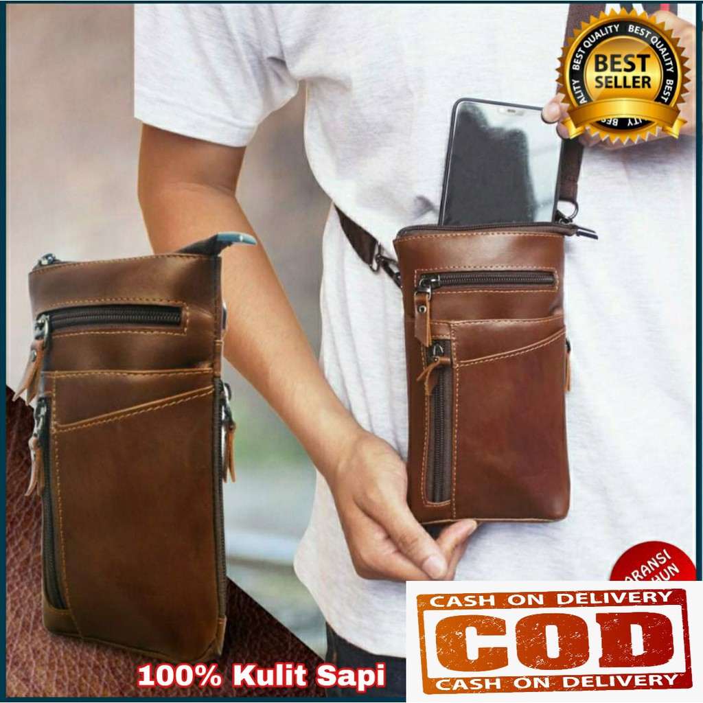 Tas Hp Pria Kulit Asli Serbaguna - Tas Hp Kulit Asli - Tas Pria Keren Kulit Asli