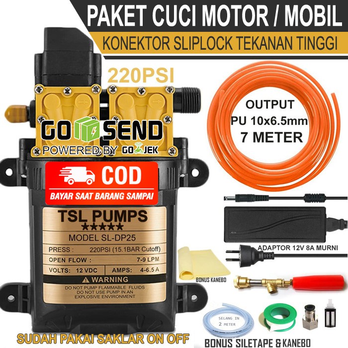 Jual Pompa Cuci Motor Mobil Tsl Pump Psi Konektor Slip Lock Selang