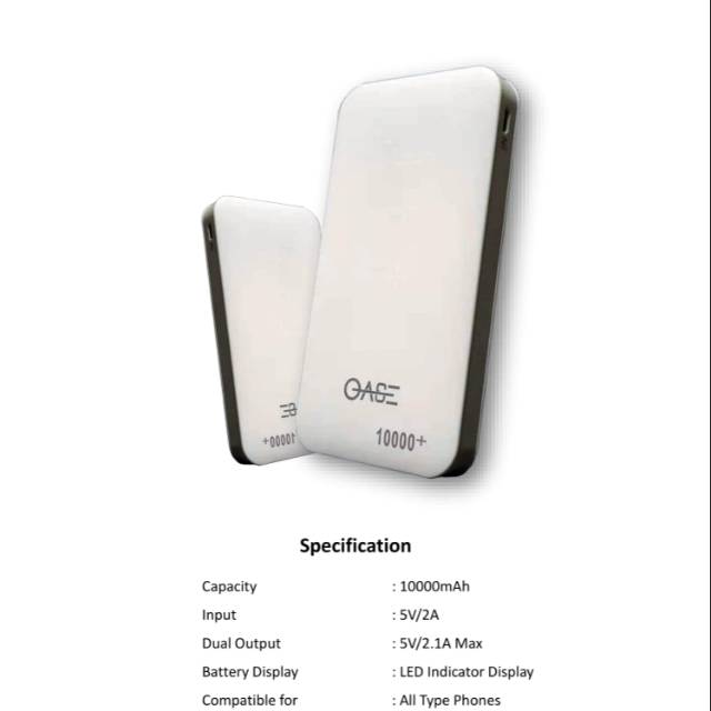 Powerbank 10000mah OASE GARANSI 100%
