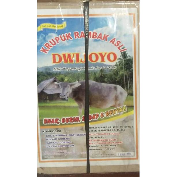 

Rambak DWI JOYO Asli Pegandon 500 Gram (kardus besar)