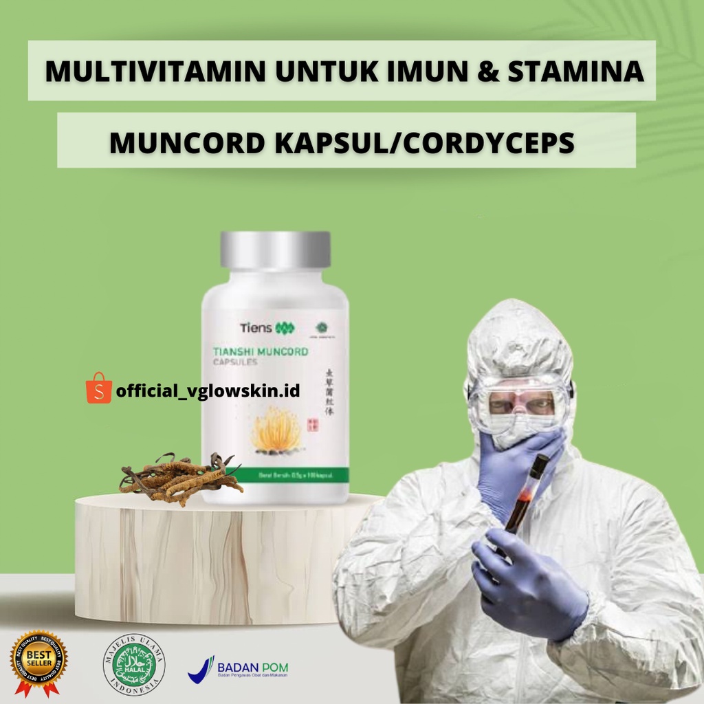 Multivitamin Immune Tubuh Anti Virus Muncord Extract Cordyceps Vitamin Daya Tahan Stamina Pria Plus 