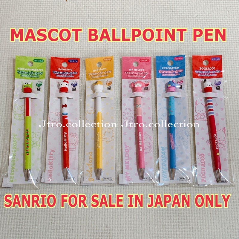 

SANRIO MASCOT BALLPOINT - pulpen sanrio - pulpen mymelody - pulpen kuromi (For sale in japan only)