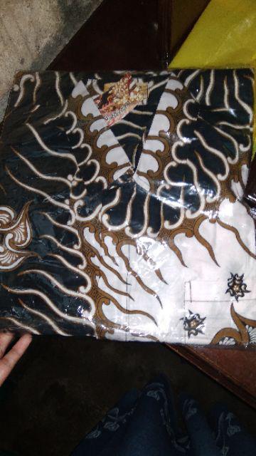 Bswart Batik Hrb026 Kenongo Hem Pendek Padi Pekalongan M L Xl Batik Pria Murah Modern Grosir Batik