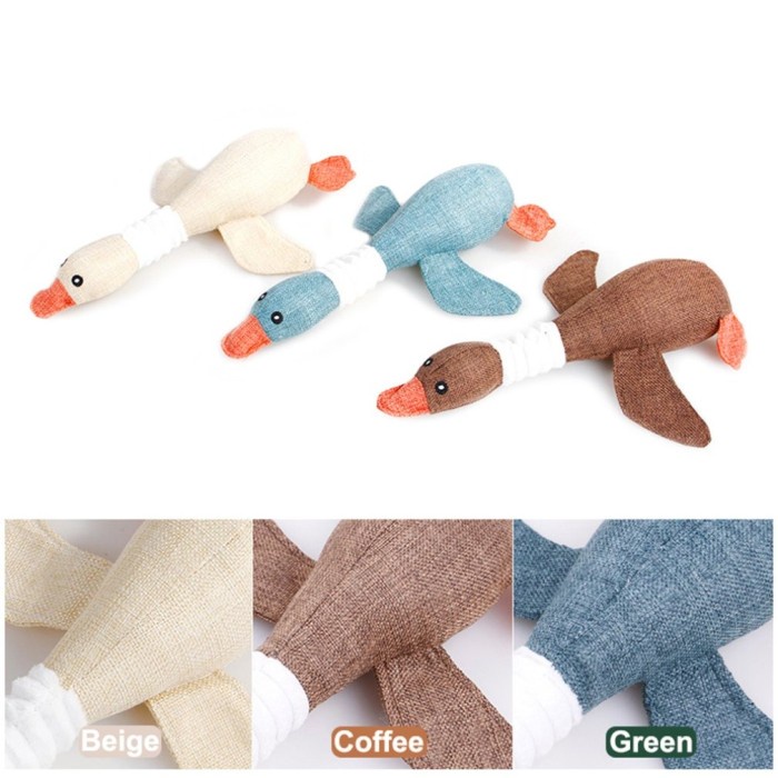 Mainan Gigit Bunyi &quot;SWAN&quot; Dog Chew Squeaky Toys