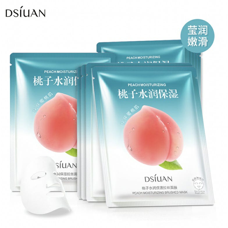 Masker Wajah Pelembab PEACH Sheet Mask Skin BQ027