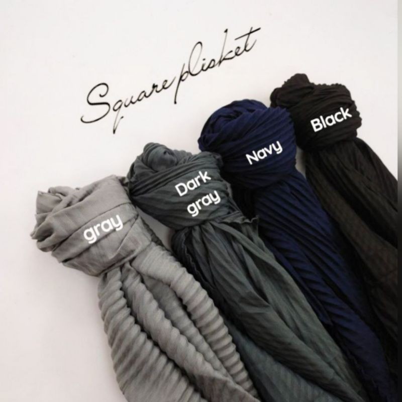 SEGIEMPAT BELLA SQUARE PLISKET SHWAL/HIJAB PRISKET/KERUDUNG PLISKET/JILBAB PLISKET/COD-1