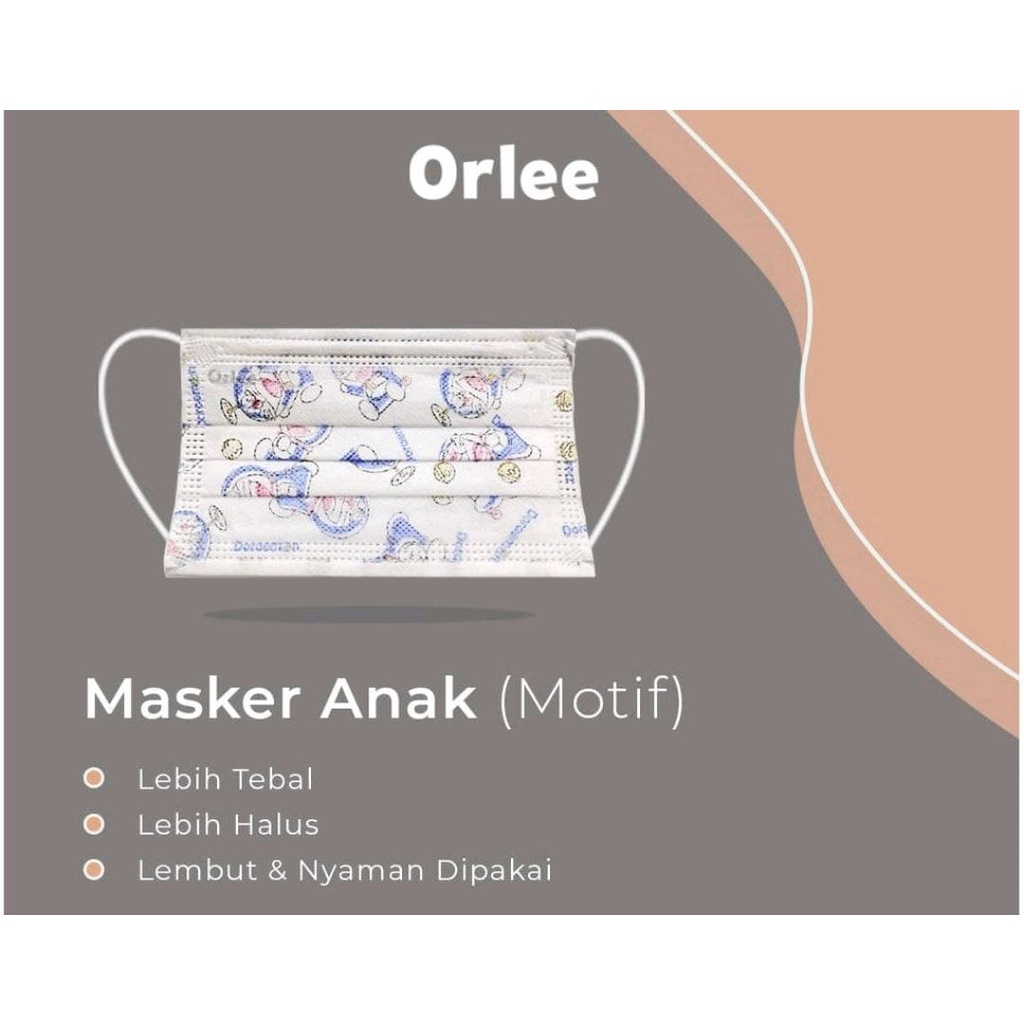 ORLEE MASKER ANAK MOTIF ISI 50 [GERAI]
