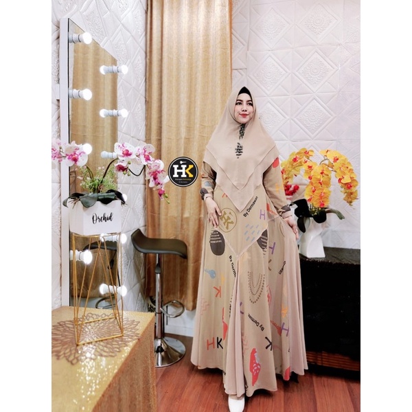 Gamis JAMILAH SYAR'I THE SERIES   PRINTING HK by Dermawan
