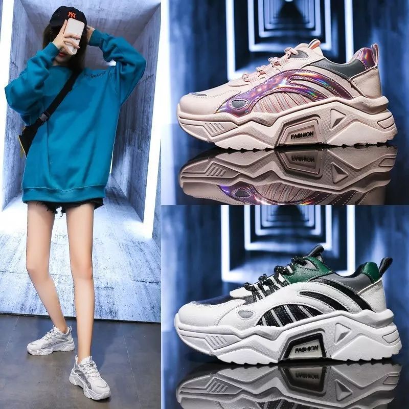 Sneakers Sepatu Modis Wanita Nyaman Musim Semi (MY)