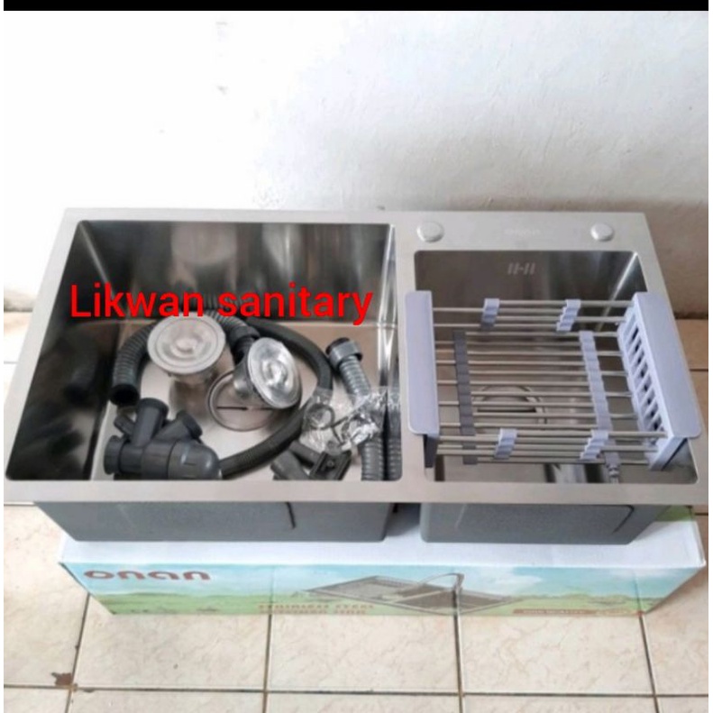 Kitchen sink minimalis ONAN 8245 Stainless / bak cuci piring ONAN 8245 Stainless
