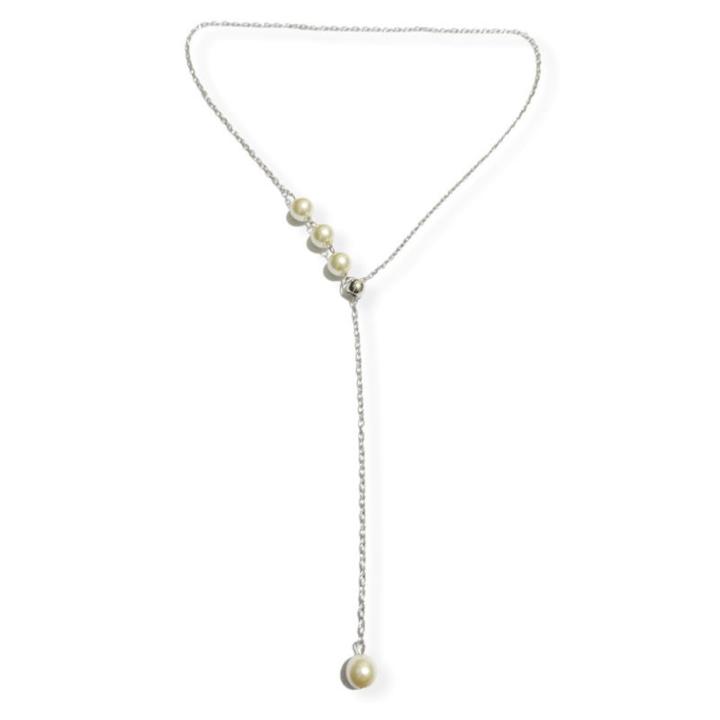 Callista Kalung Mutiara Korea Tarik Ulur Pearl Korean Necklace