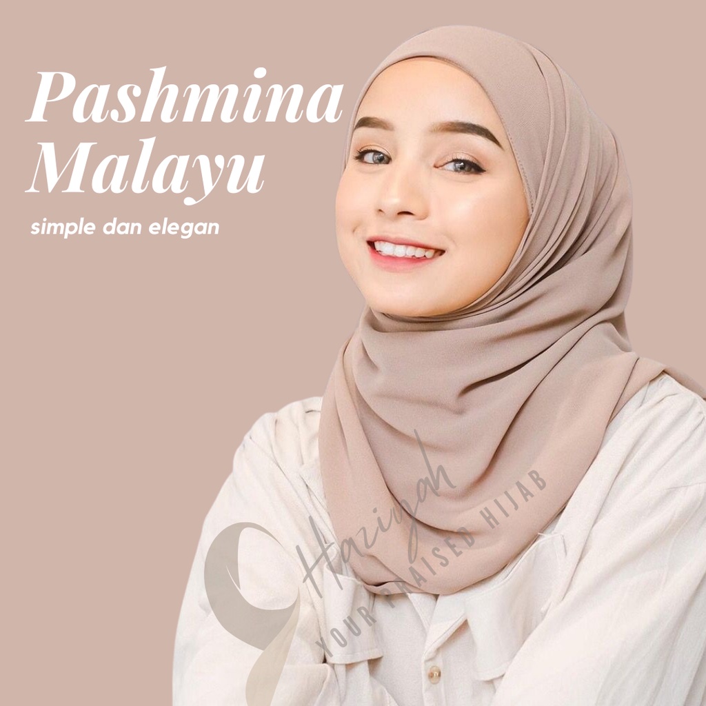 Haziyah.id - Hijab Instant | Pashmina Instant  Melayu | Ceruty Babydoll Premium | Pashmina Melayu