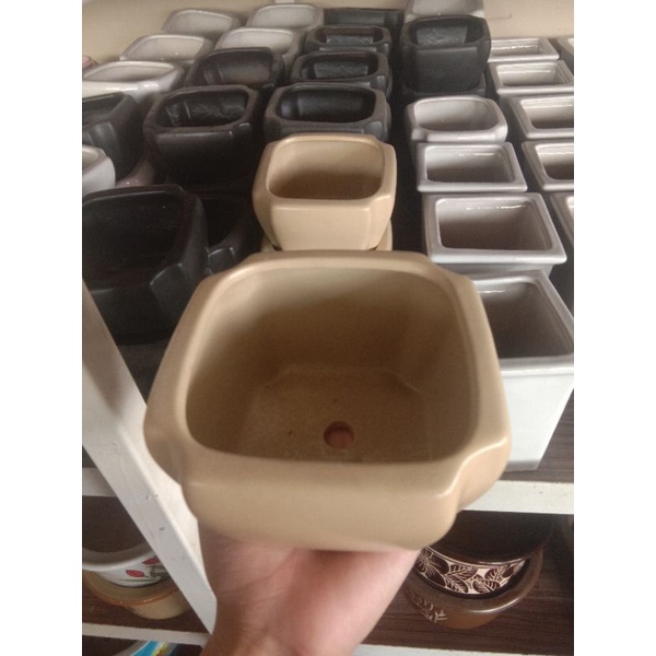 Pot Keramik Bonsai/ Pot Keramik Kaktus/ Pot Keramik / Pot Anggrek
