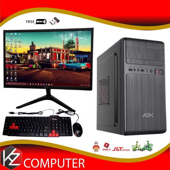 PC Rakitan  Lengkap  Core i3 550 HDD 500 GB DDR 4GB With Mon 19