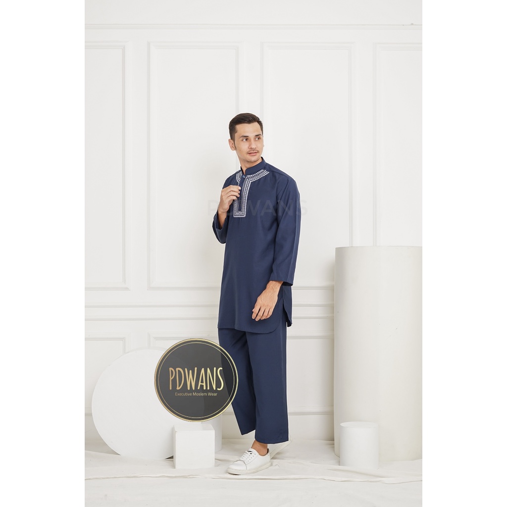 SETELAN PAKISTAN DEWASA Seri WARNA Baju Koko Bordir Muslim BAJU UMROH Pria BGM01D PDWANS