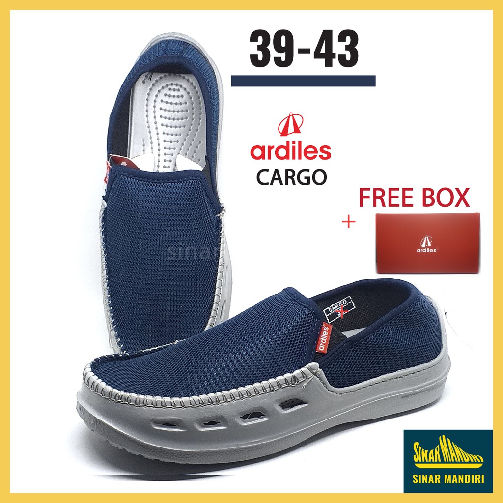 Sepatu Slip On Kain Ardiles Tipe Cargo Casual Slop Pria Dewasa Phylon Ringan Awet