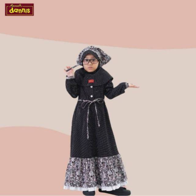Gamis anak Dannis No 9 batik
