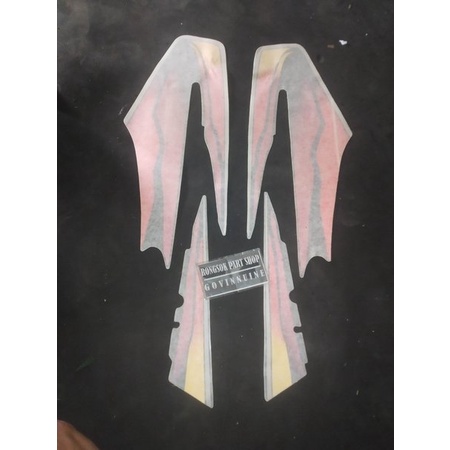 striping lis stiker sticker yamaha rxking rx king 1999 2000 99 hitam orange oren original
