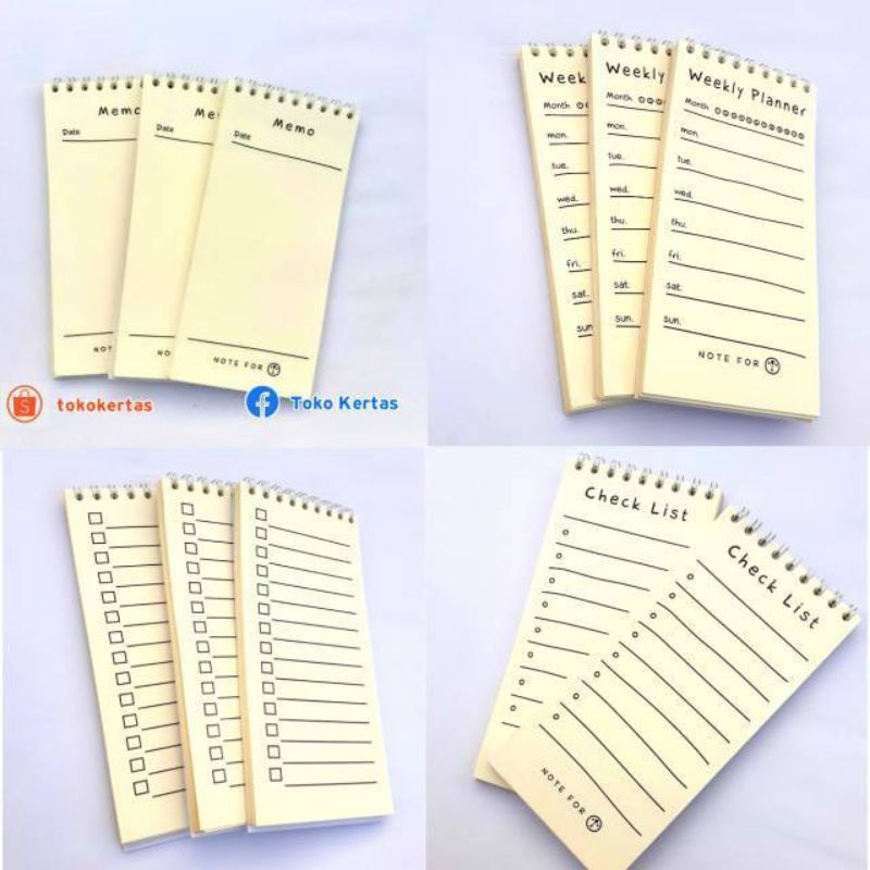 

BUKU NOTEBOK/MEMO/AGENDA/TO DO LIST/BAHAN KERTAS CRAFT WARNA COKLAT