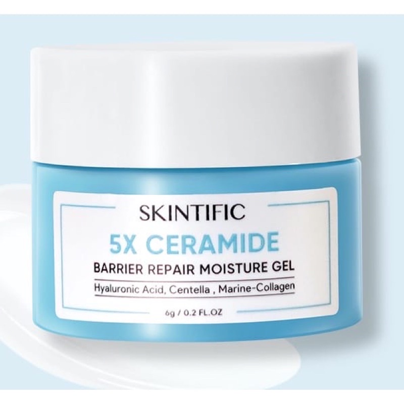 SKINTIFIC Moisturizer 5X Ceramide Barrier Repair Moisturize Gel 6Gr Travel Size BPOM Original