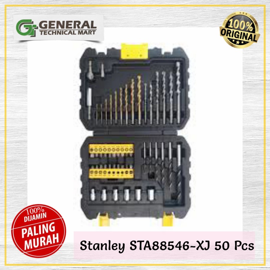 Jual Mata Bor Mata Obeng Set Stanley STA88546 XJ 50 Pcs Accessories Set