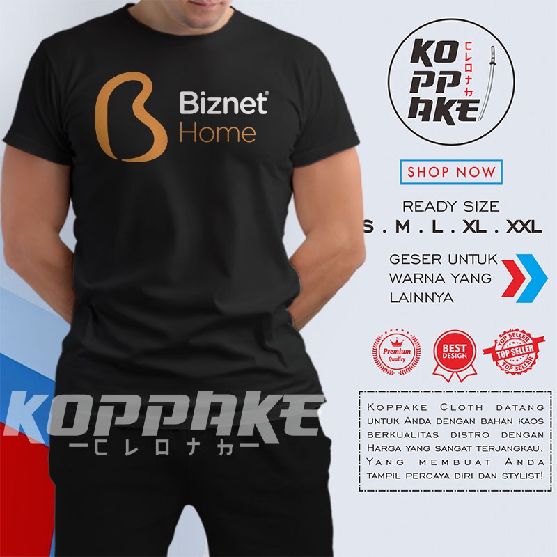 Kaos Biznet Home Logo Baju Perusahaan