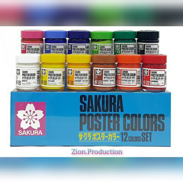 

Sakura Poster Colour Set 12 Colours 30ml