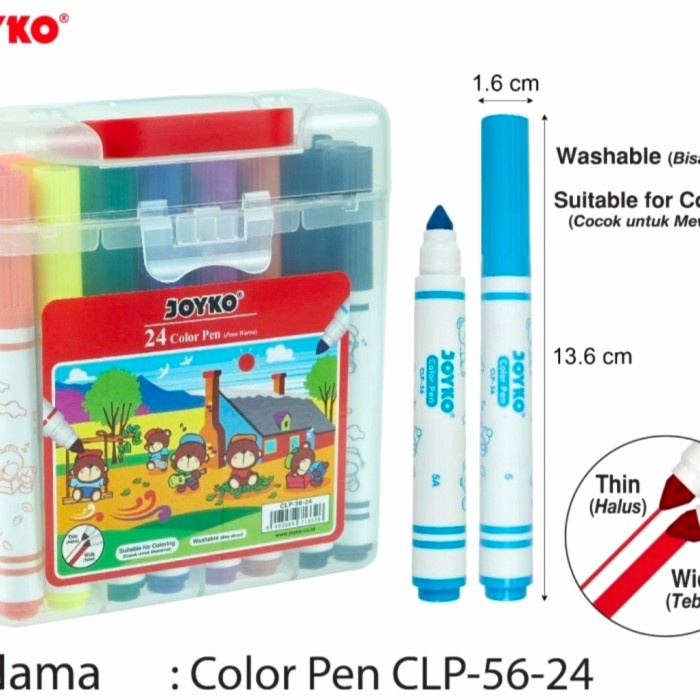 

Color Pen JOYKO CLP-56-24 / Pulpen Pena Warna