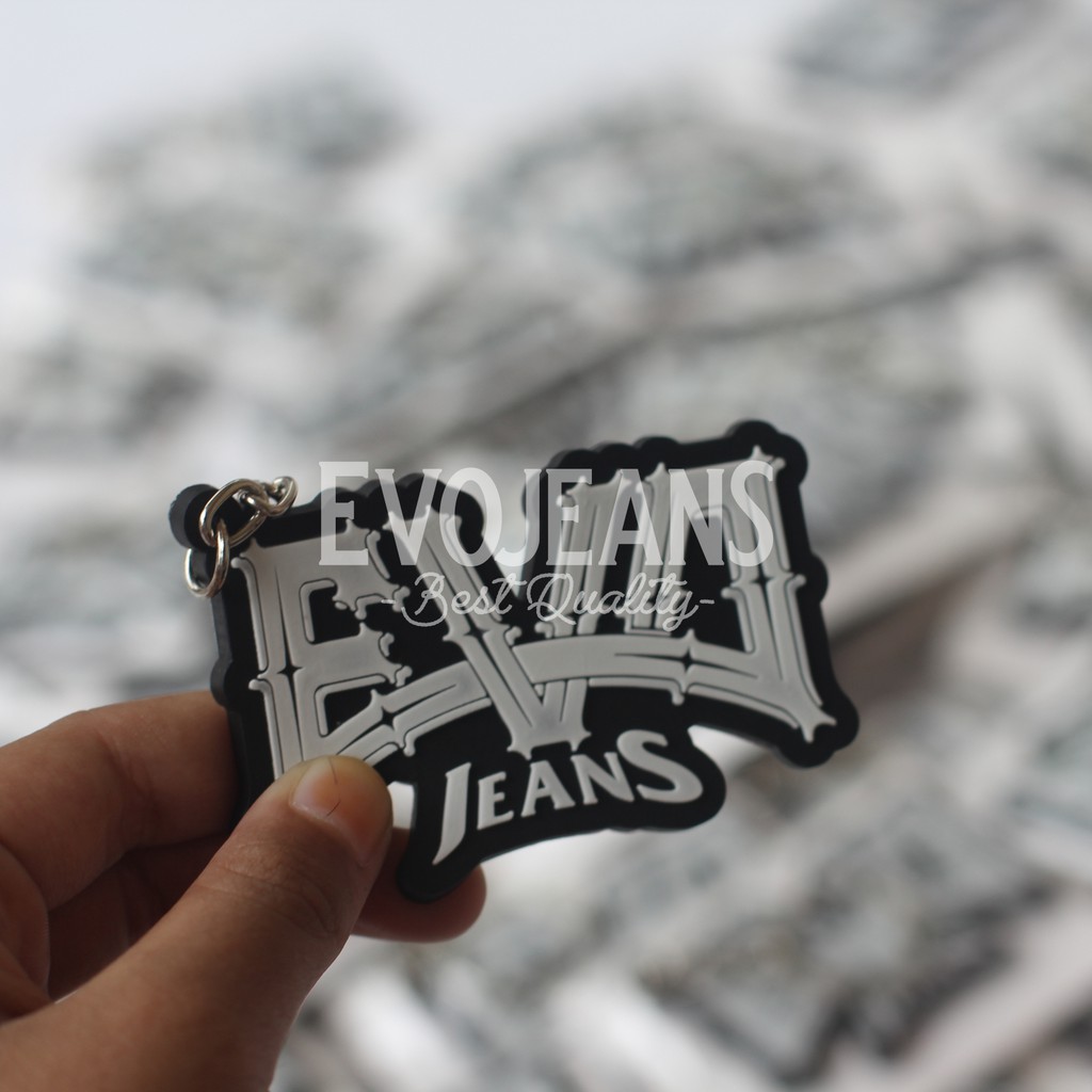 GANTUNGAN KUNCI KARET EVO JEANS / RUBBER KEYCHAIN EVOJEANS // EVO JEANS