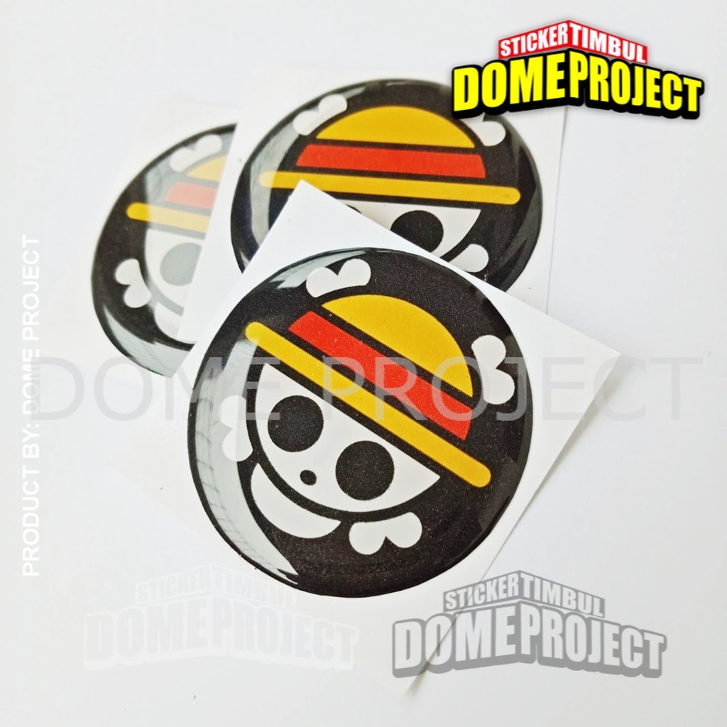 ONE PIECE LUFFY STIKER EMBLEM STIKER MOTOR LENTUR STIKER AKSESORIS SEPEDA MOTOR