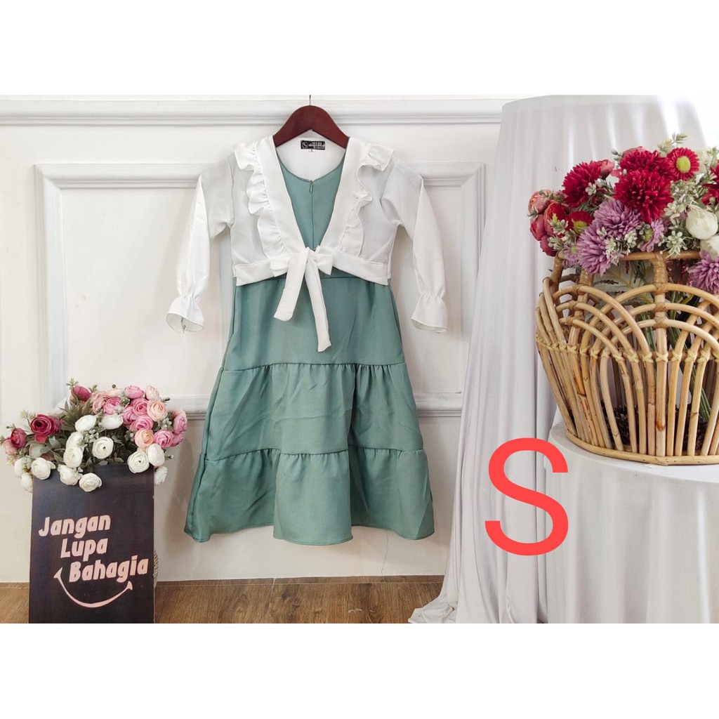 (BISA COD✔️) GAMIS IBU DAN ANAK BISA COUPLE/MODEL ROMPI POLOS/COUPLE IBU ADIK DAN KAKAK TERBARU-TOSCA S.3-4TH