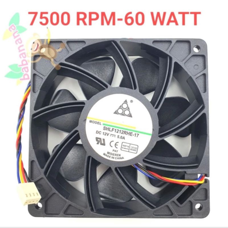 Fan 7500rpm brushless mining kipas cooling cooler rig pc casing