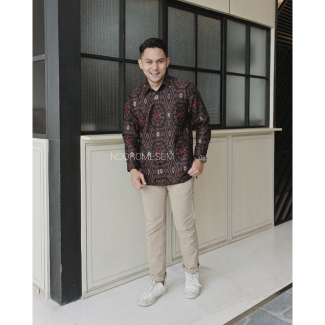 Baju Batik Premium Terbaru Batik Warna Hitam Batik Pria Lengan Panjang Batik Eksklusif Panjang Hitam