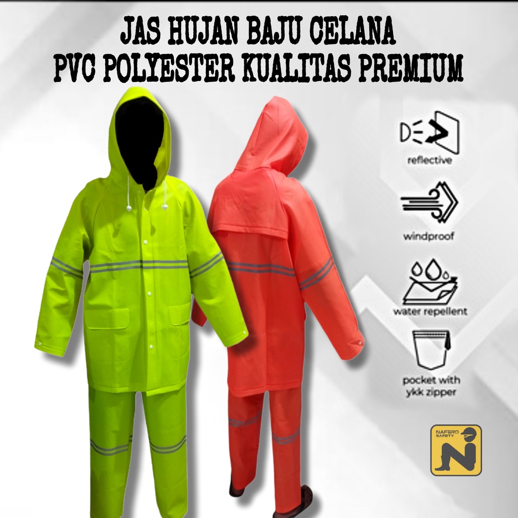 Jas_hujan_safety_proyek_lapangan_motor_baju_celana_jumbo_anti_lecek